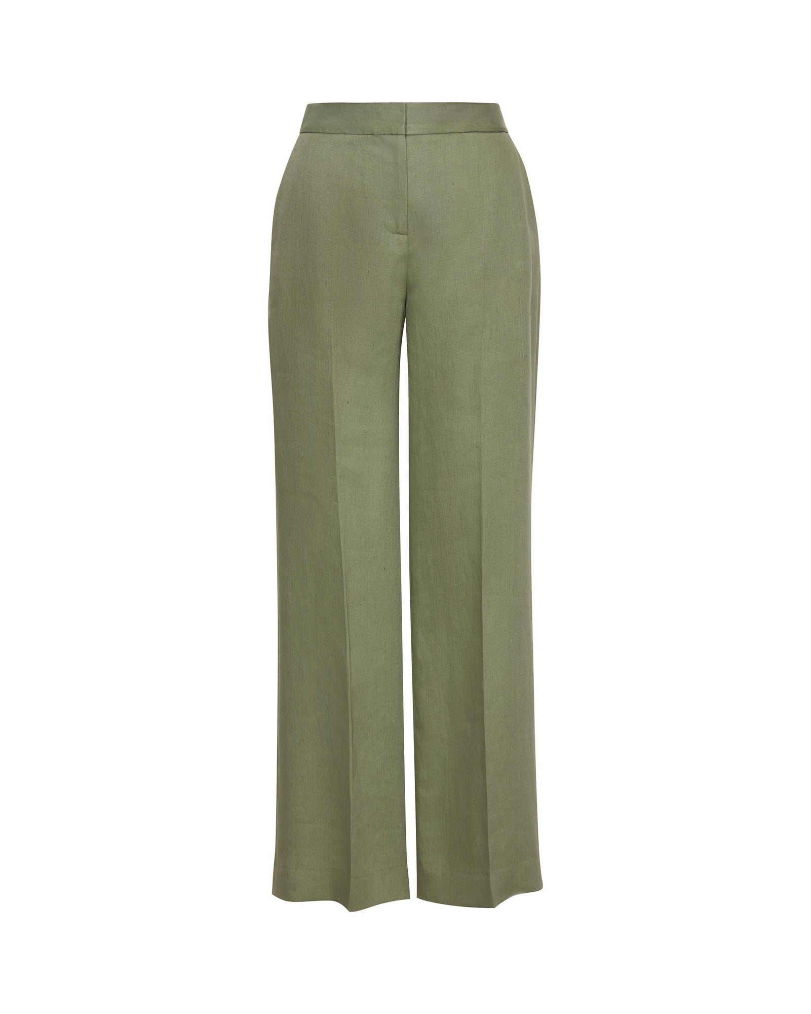 Wide Leg Trouser in Linen | Sage