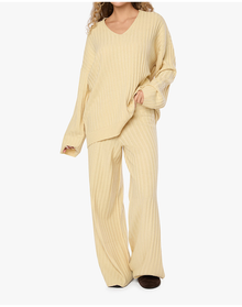 Wide Leg Pull On Pant | Wheat