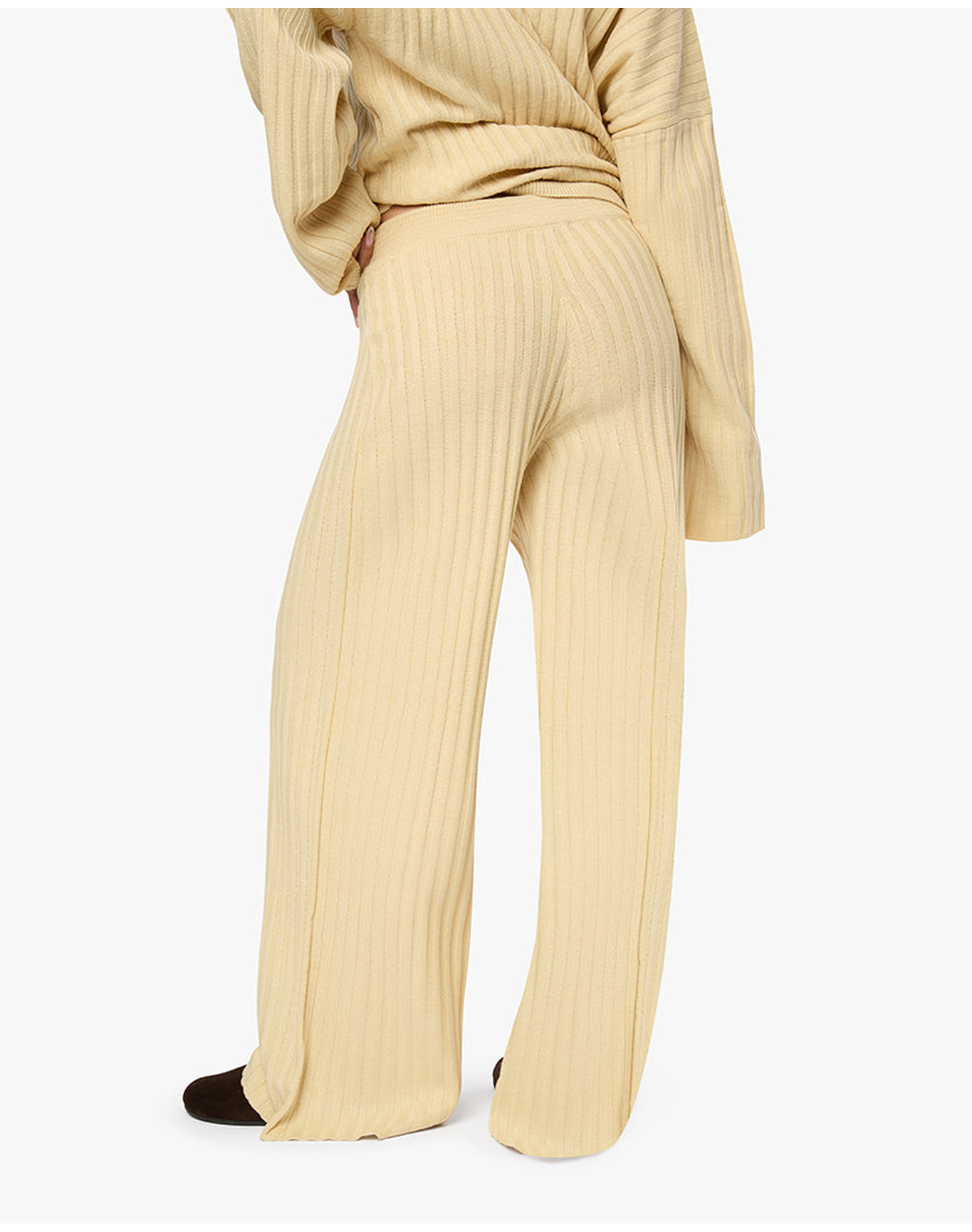 Wide Leg Pull On Pant | Wheat