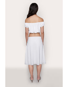 Wildflower Water Lily Skirt | White