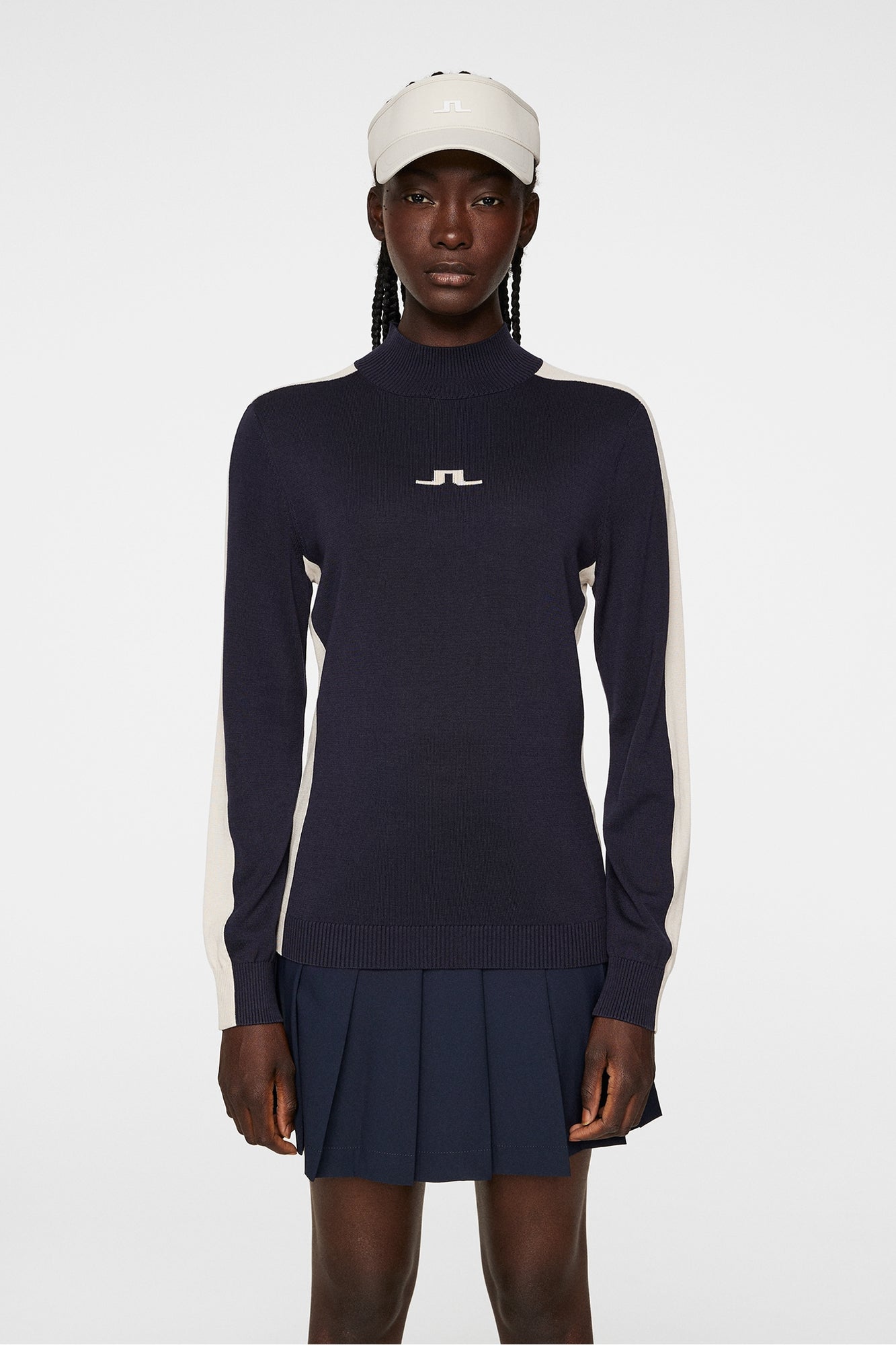 Women | Adia Knitted Sweater | JL Navy