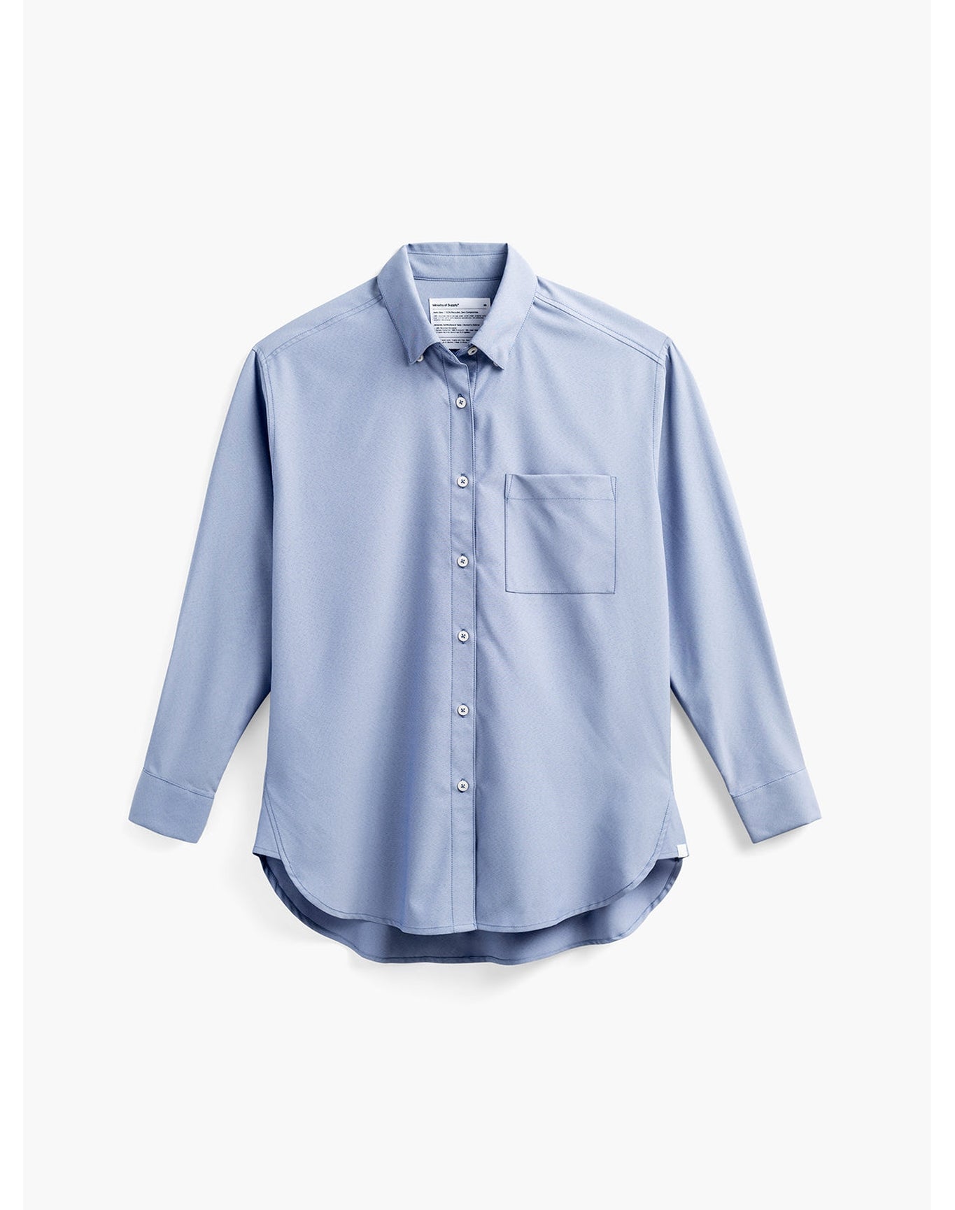Women | AeroZero Oversized Shirt | Denim Blue End on End