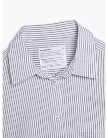 Women | AeroZero Relaxed Shirt | Blue Linen Stripe