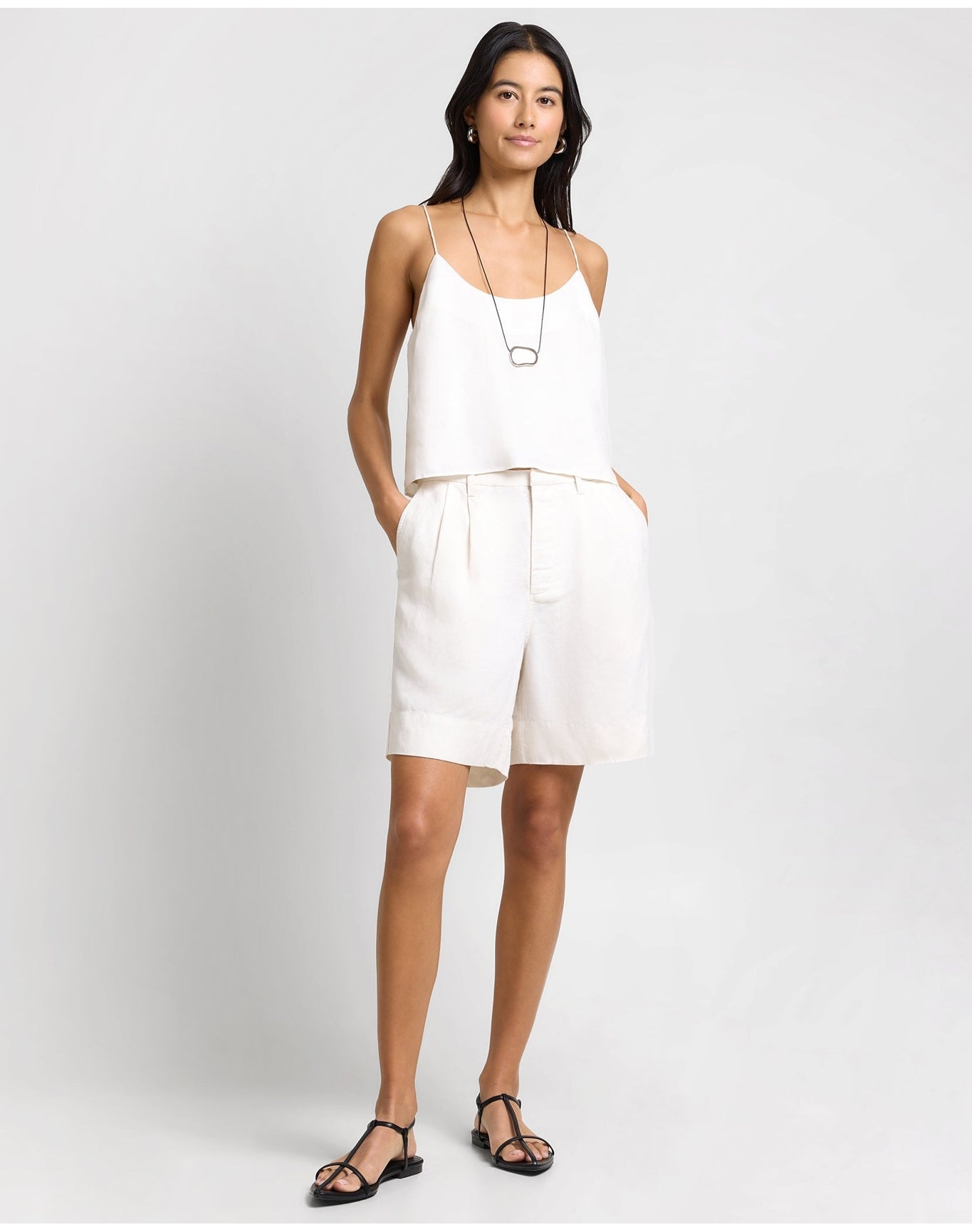Women | Air Linen Cami Top | Natural