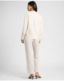 Women | Air Linen Mid Rise Pant | Natural