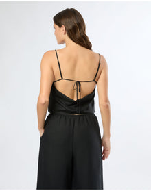 Women | Air Linen Square Neck Tank Top | Black VTAG V2