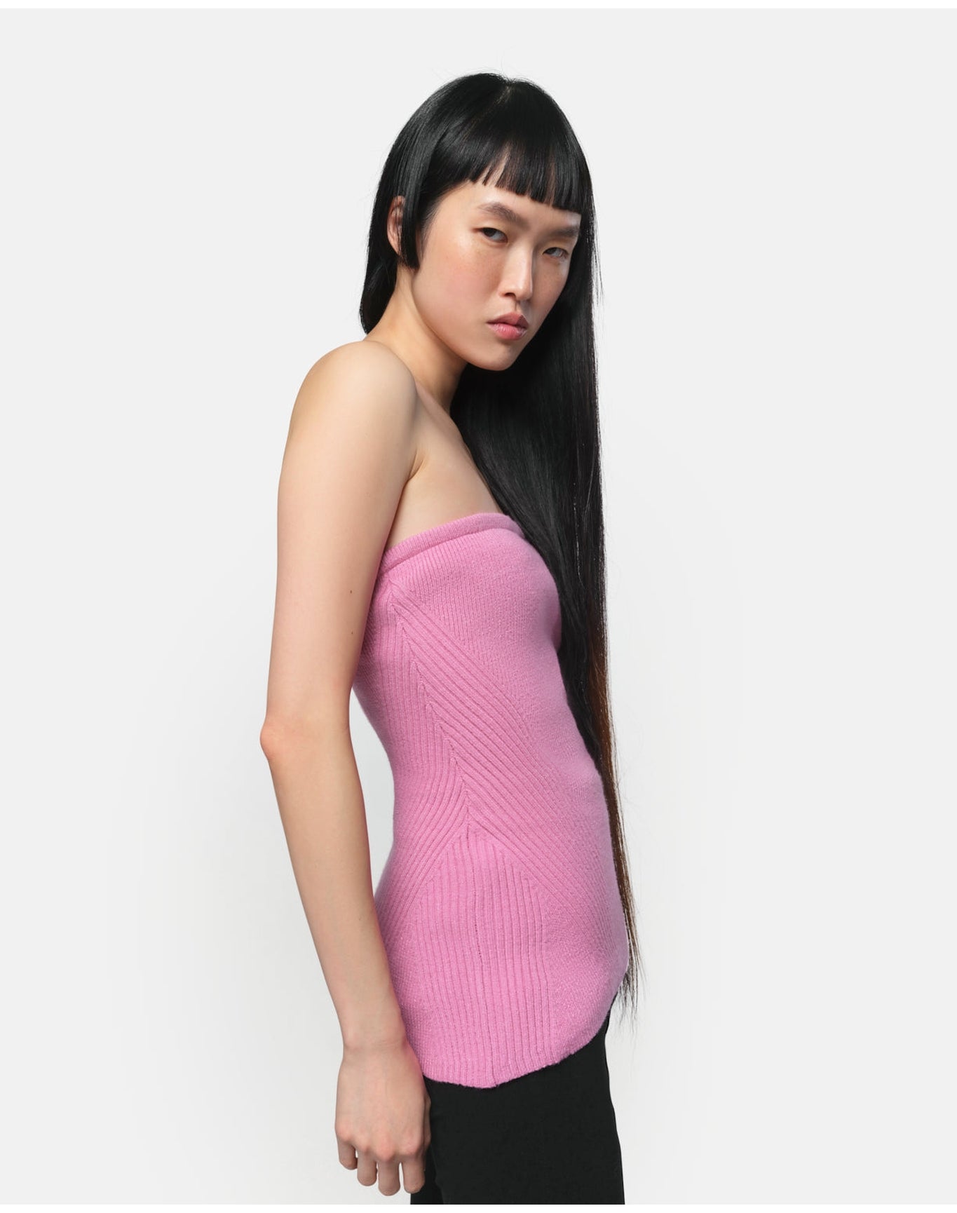 Alva Knit Tube Top | Orchid