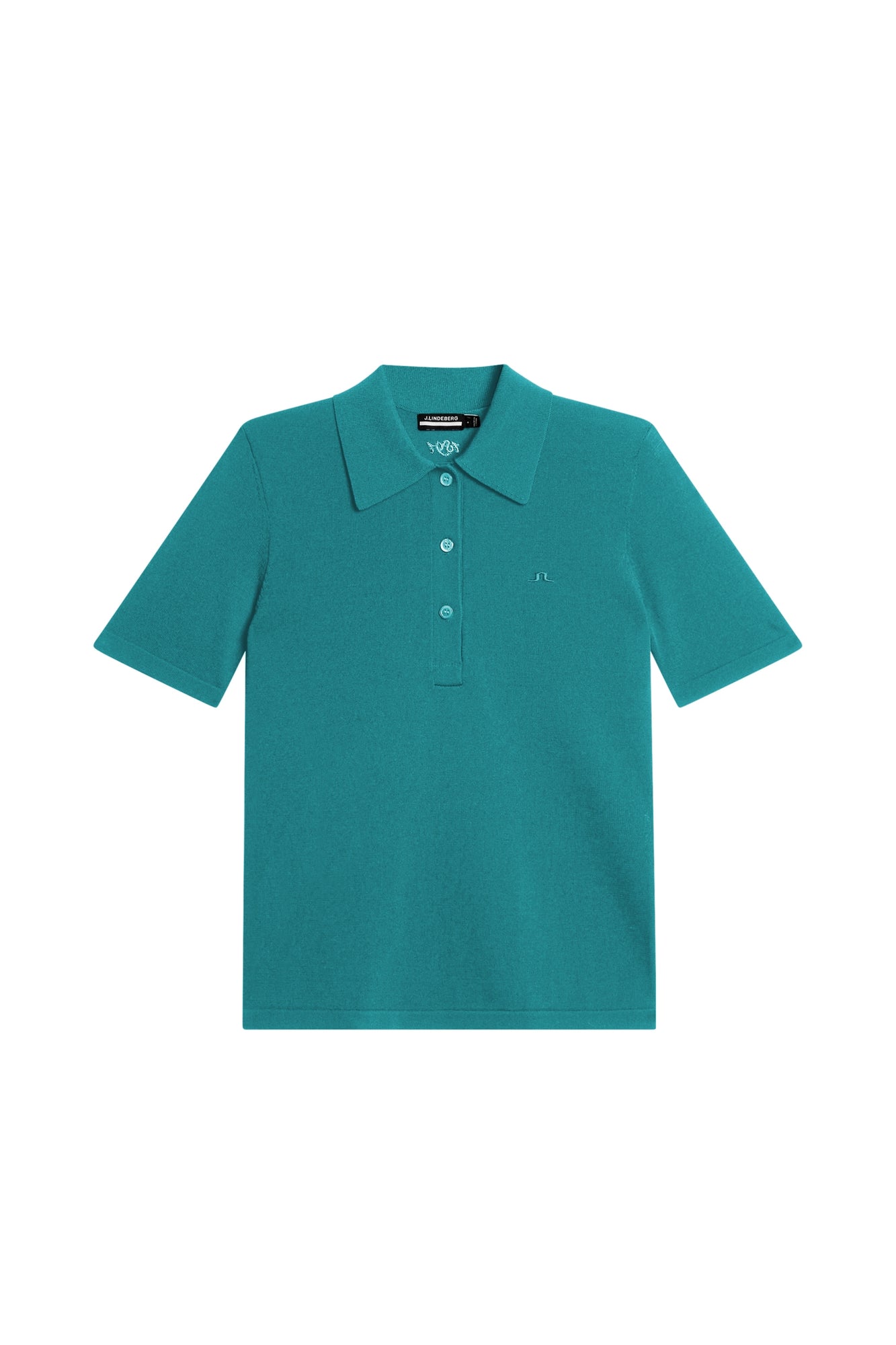 Women | Amandine Knitted Polo | Teal