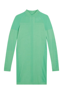 Women | Amber Seamless Dress | Elange | Jade Cream Melange