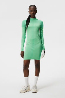 Women | Amber Seamless Dress | Elange | Jade Cream Melange