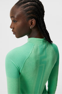 Women | Amber Seamless Dress | Elange | Jade Cream Melange