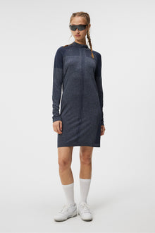 Women | Amber Seamless Dress | Navy Melange