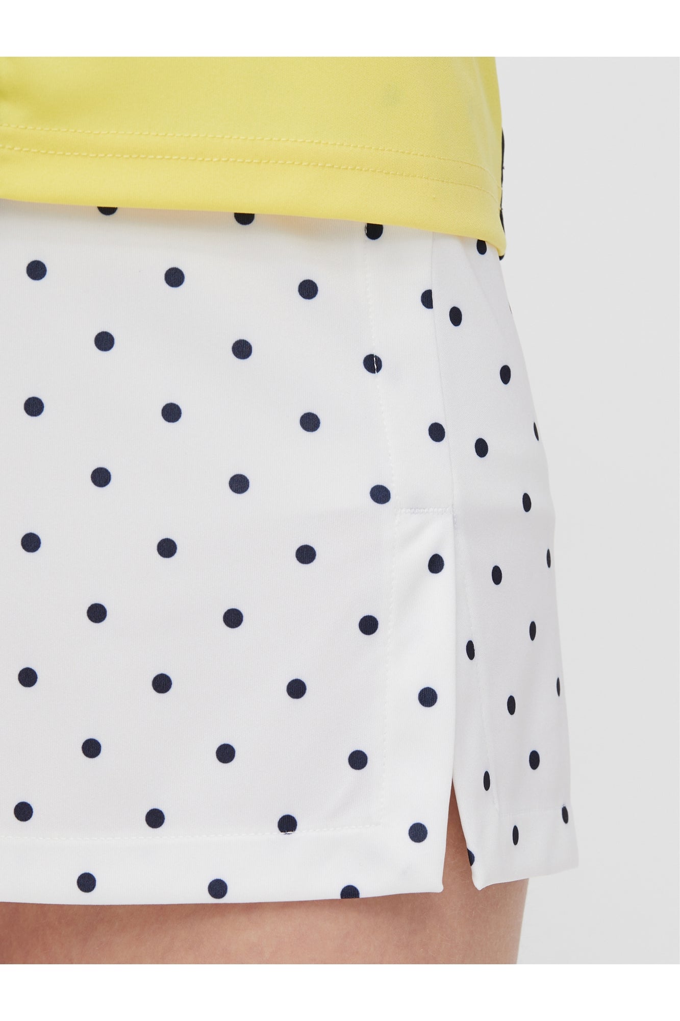Women | Amelie Golf Skirt Print | Polka Dot White Navy