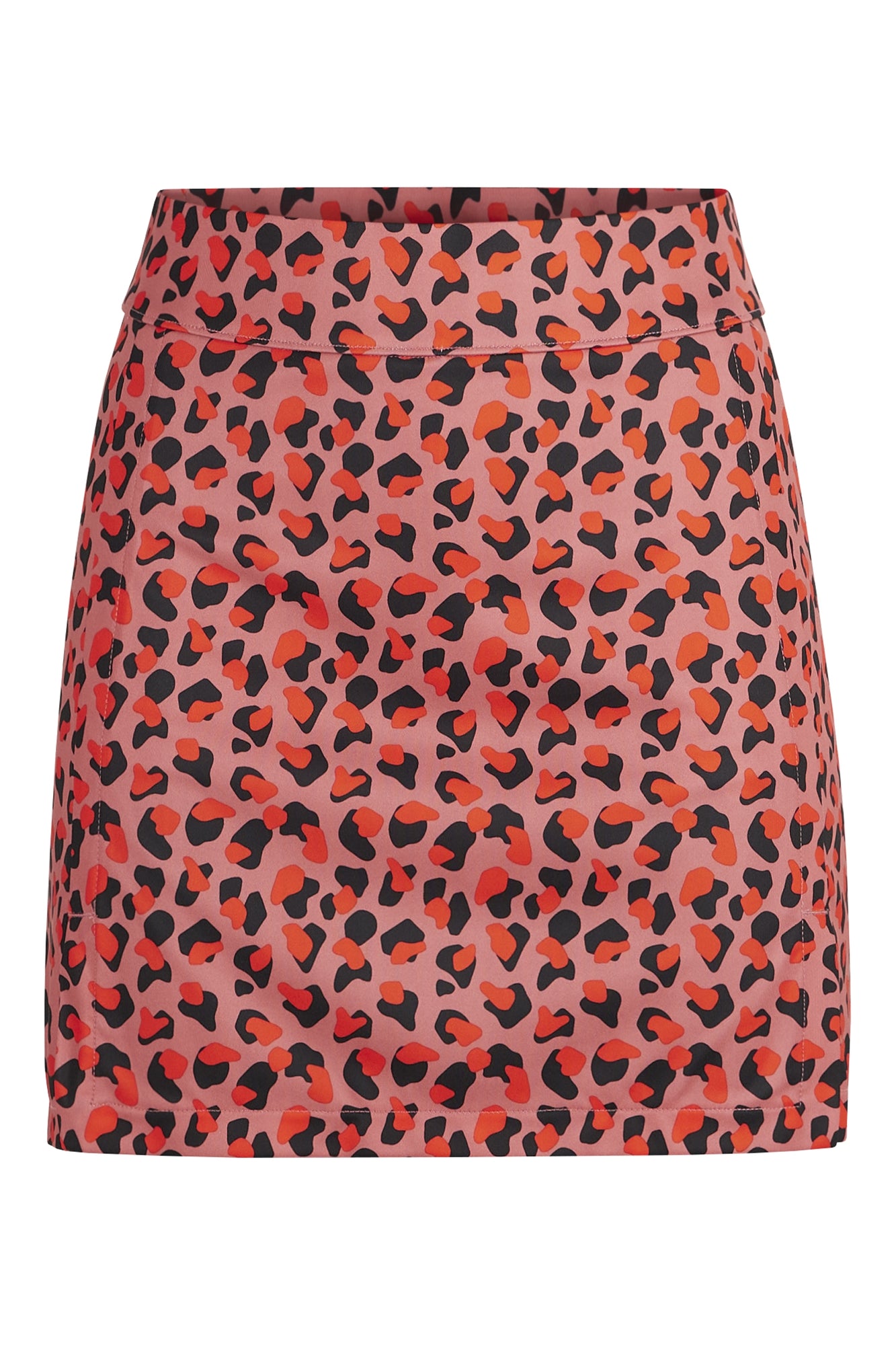 Women | Amelie Mid Print Golf Skirt | Faded Rose Animal