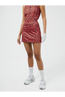 Women | Amelie Mid Print Golf Skirt | Faded Rose Animal