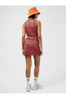 Women | Amelie Mid Print Golf Skirt | Faded Rose Animal