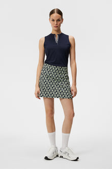 Women | Amelie Mid Print Skirt | Geo JL Navy