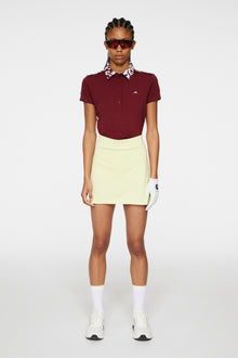 Women | Amelie Mid Skirt | Pale Lime Yellow