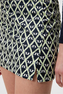 Women | Amelie Print Skirt | Geo JL Navy