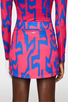 Women | Amelie Print Skirt | Glitch Bridge Pink