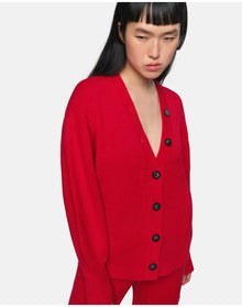 Anderson Ribbed Cardigan | Rouge