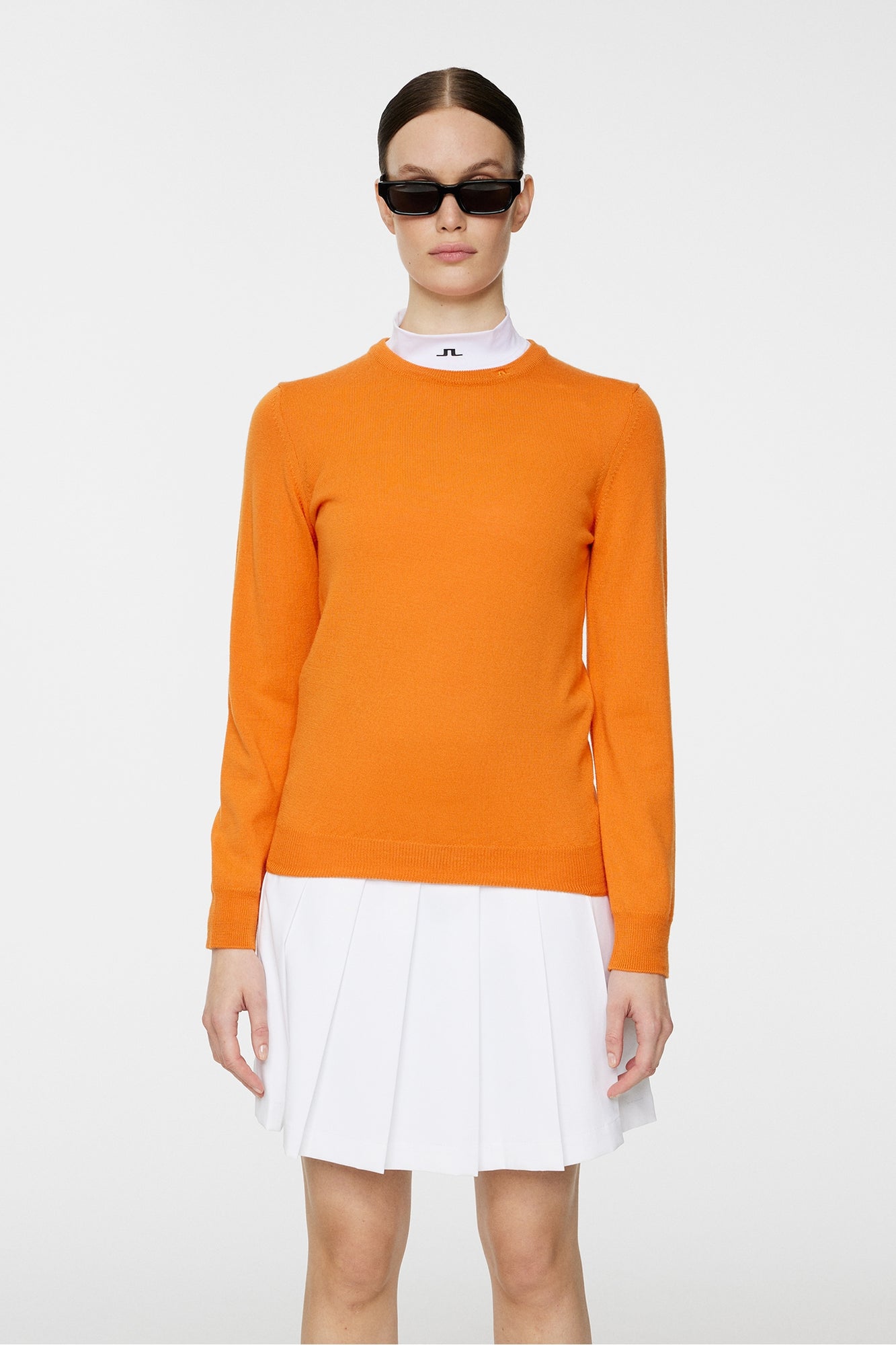 Women | Aria Knitted Sweater | Persimmon Orange