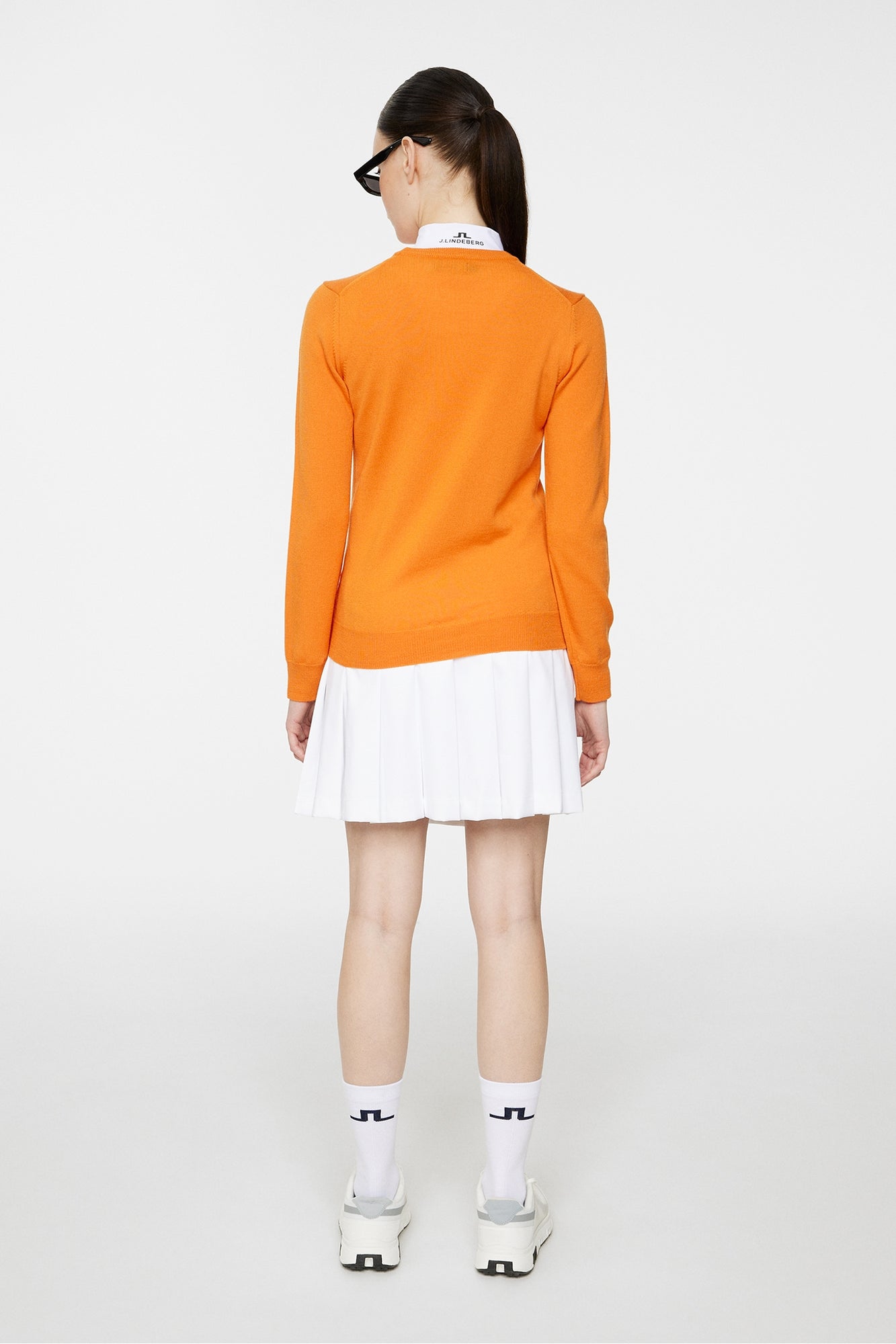 Women | Aria Knitted Sweater | Persimmon Orange