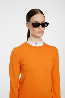 Women | Aria Knitted Sweater | Persimmon Orange