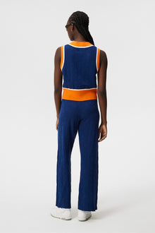 Women | Barbados Knitted Vest | Estate Blue