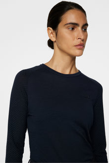Women | Bella Wool Ls T-Shirt | JL Navy