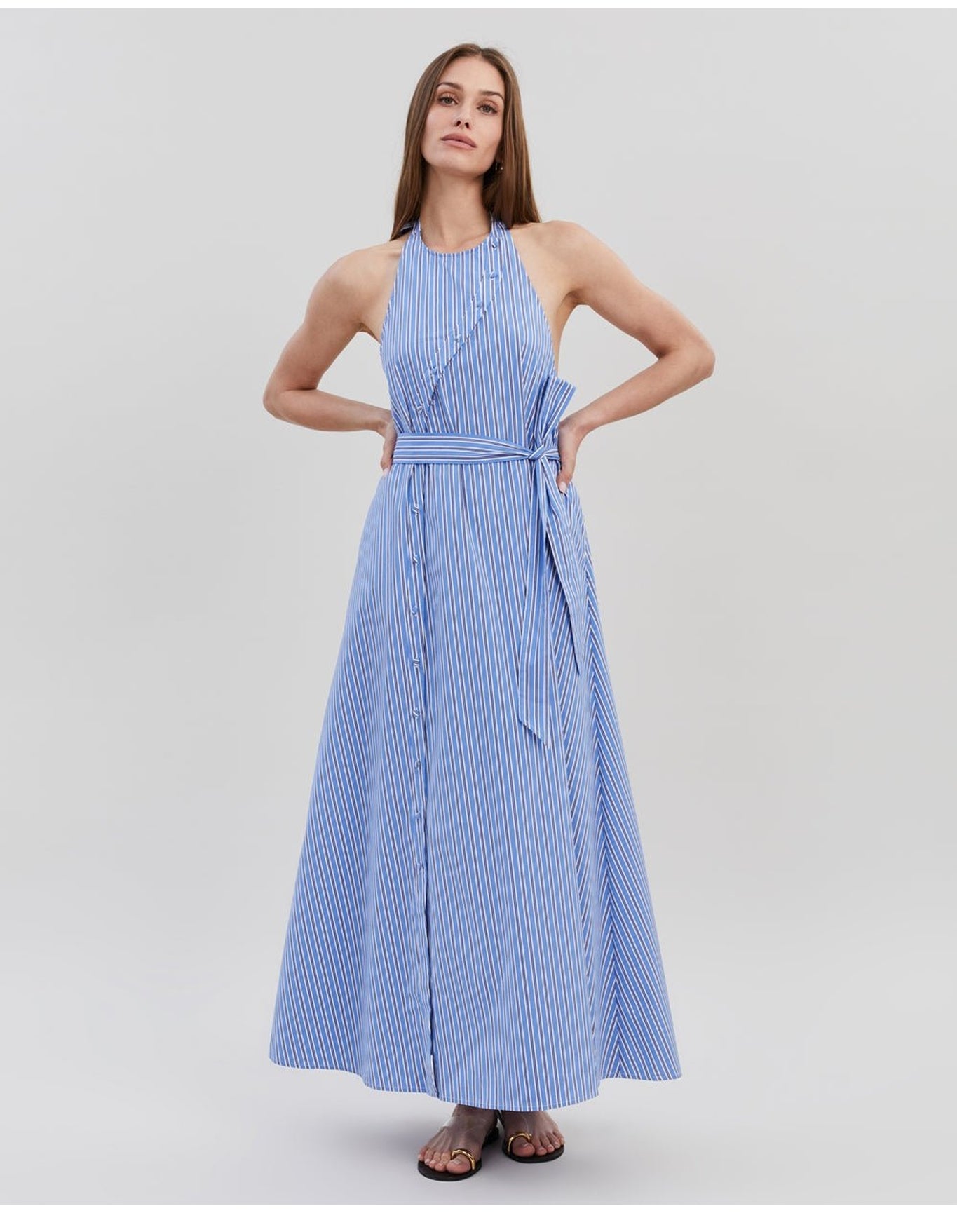 Cara Dress | French Navy Stripe