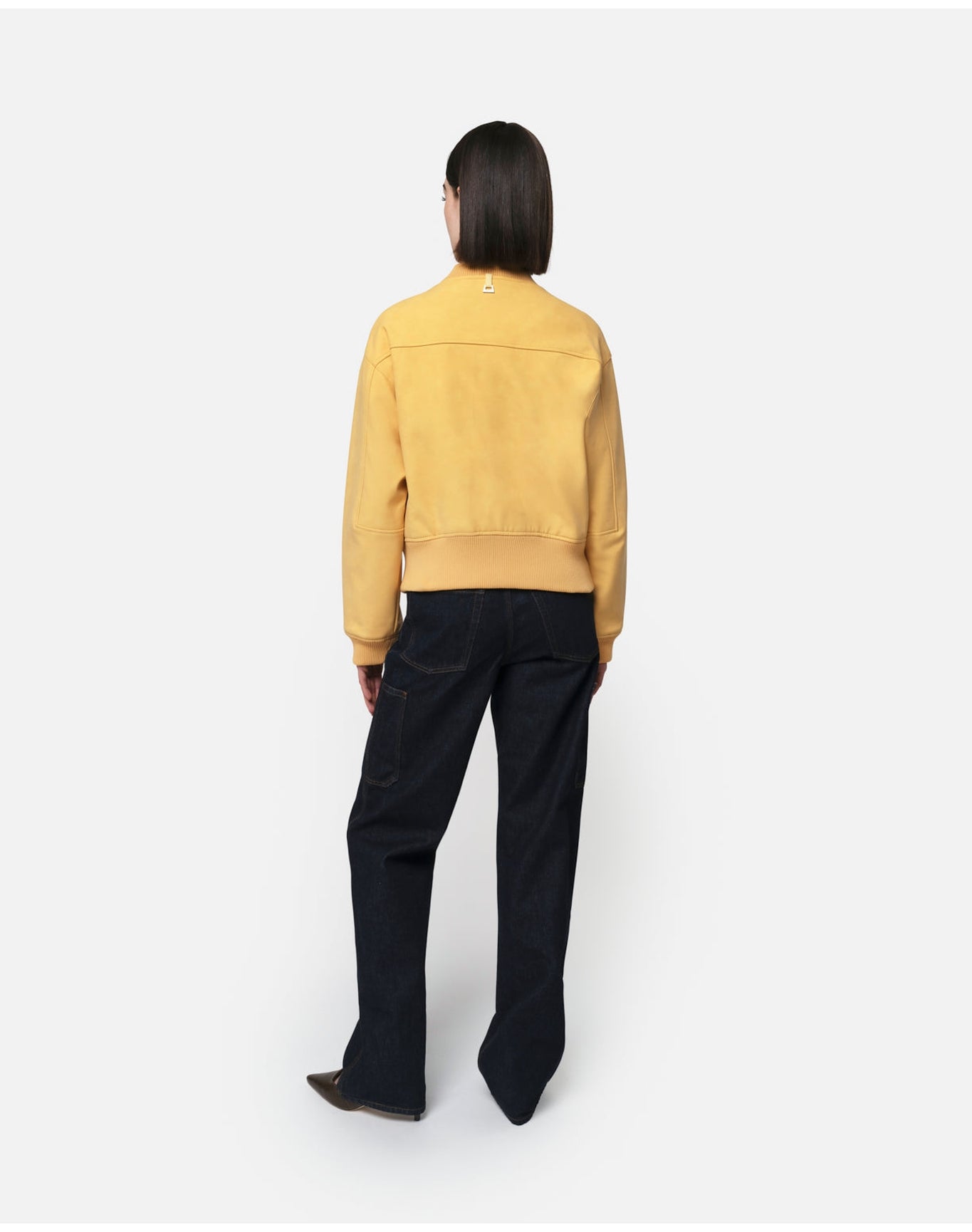 Chaya Suede Bomber | Cornsilk