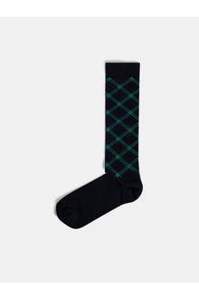 Women | Check Knee Socks | Glenmuir Tartan Teal L