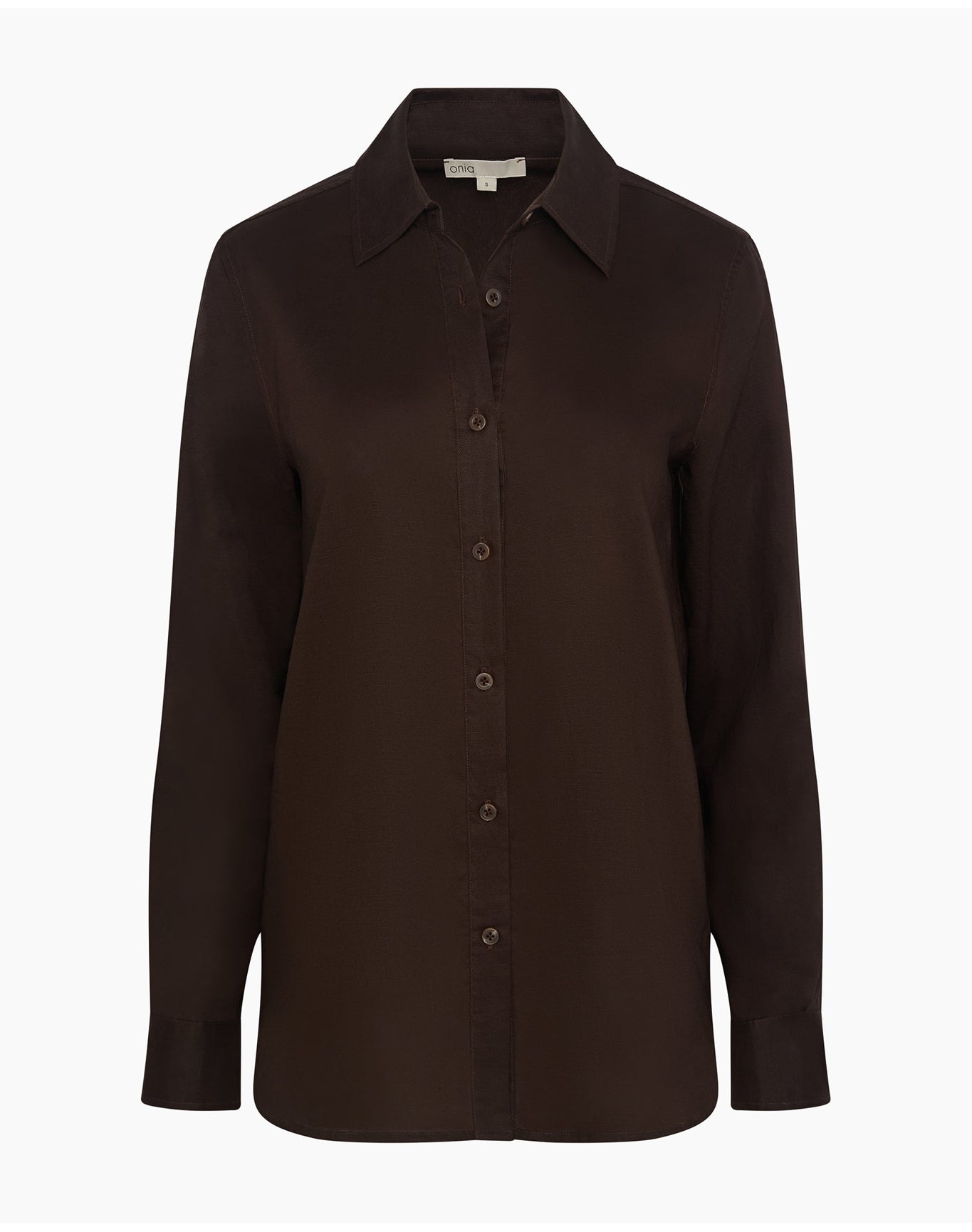 Women | Classic Button Down Shirt | Dark Chocolate