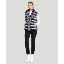 Women | Classic Chinchilla Fur Vest | Gray