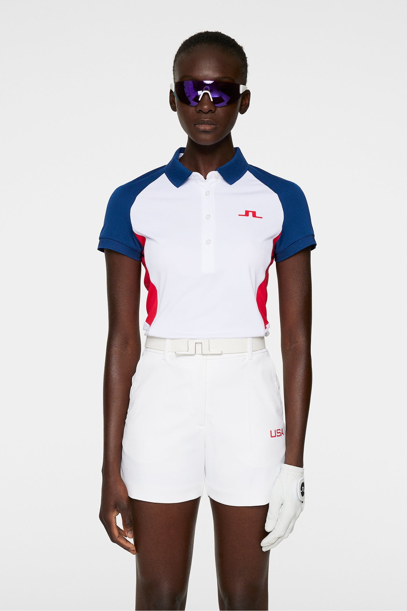 Women | Coralie Colorblock Polo | White