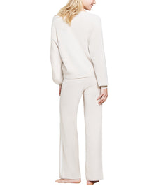 Women | Cozychic Ultra Lite Contrast Ribbed Cardigan | Stone-Pearl