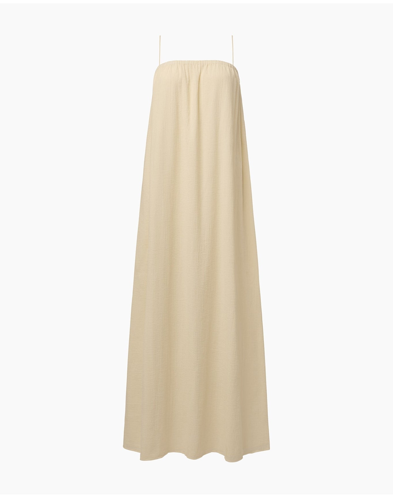 Women | Crinkle Gauze Maxi Dress | Egret