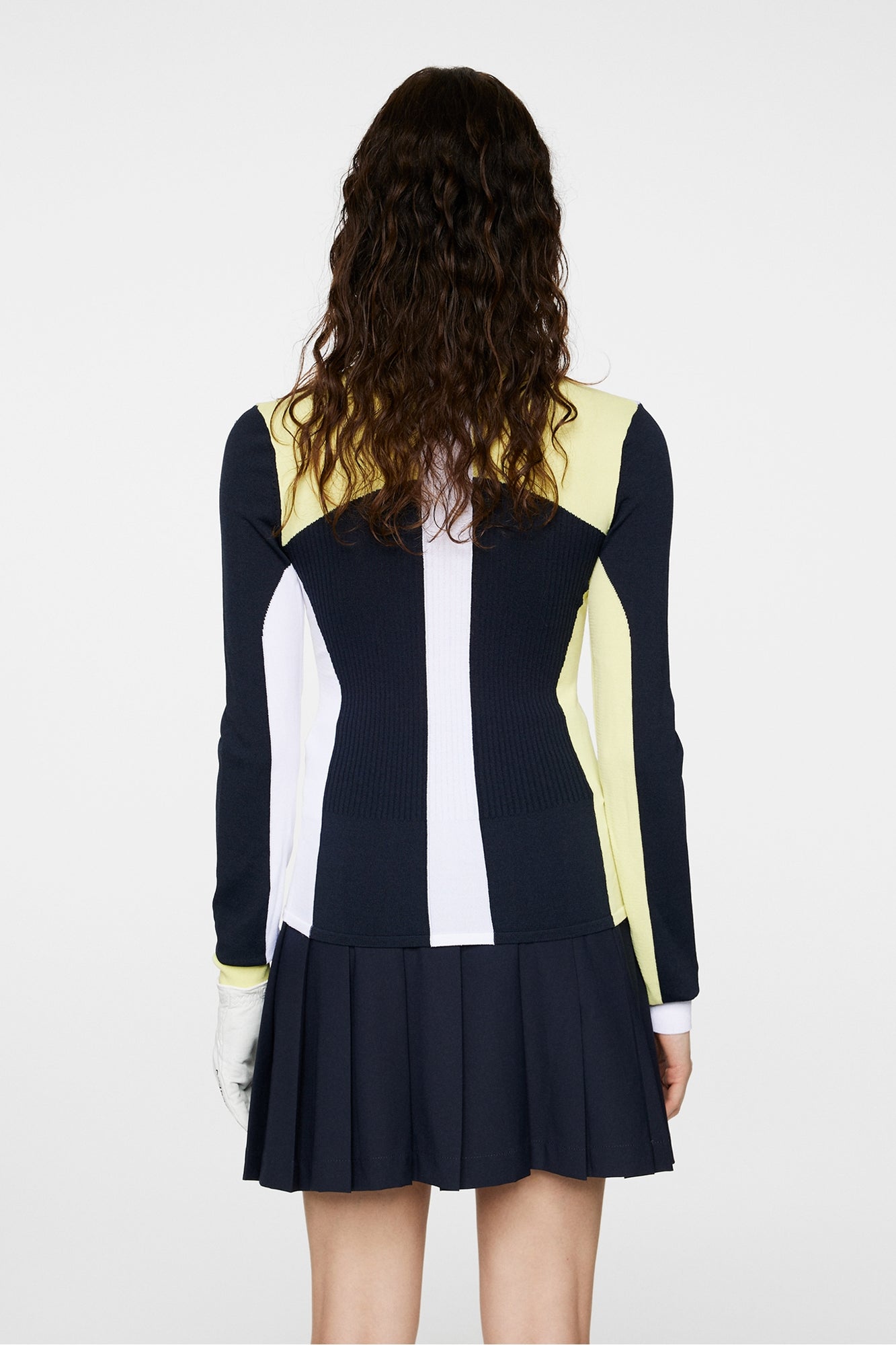 Women | Deborah Knitted Zip Sweater | JL Navy