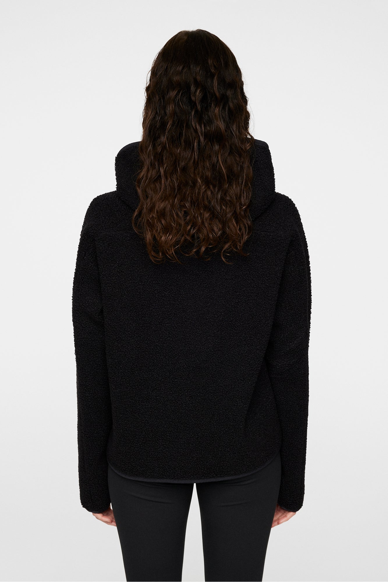 Women | Delise Pile Hoodie | Black