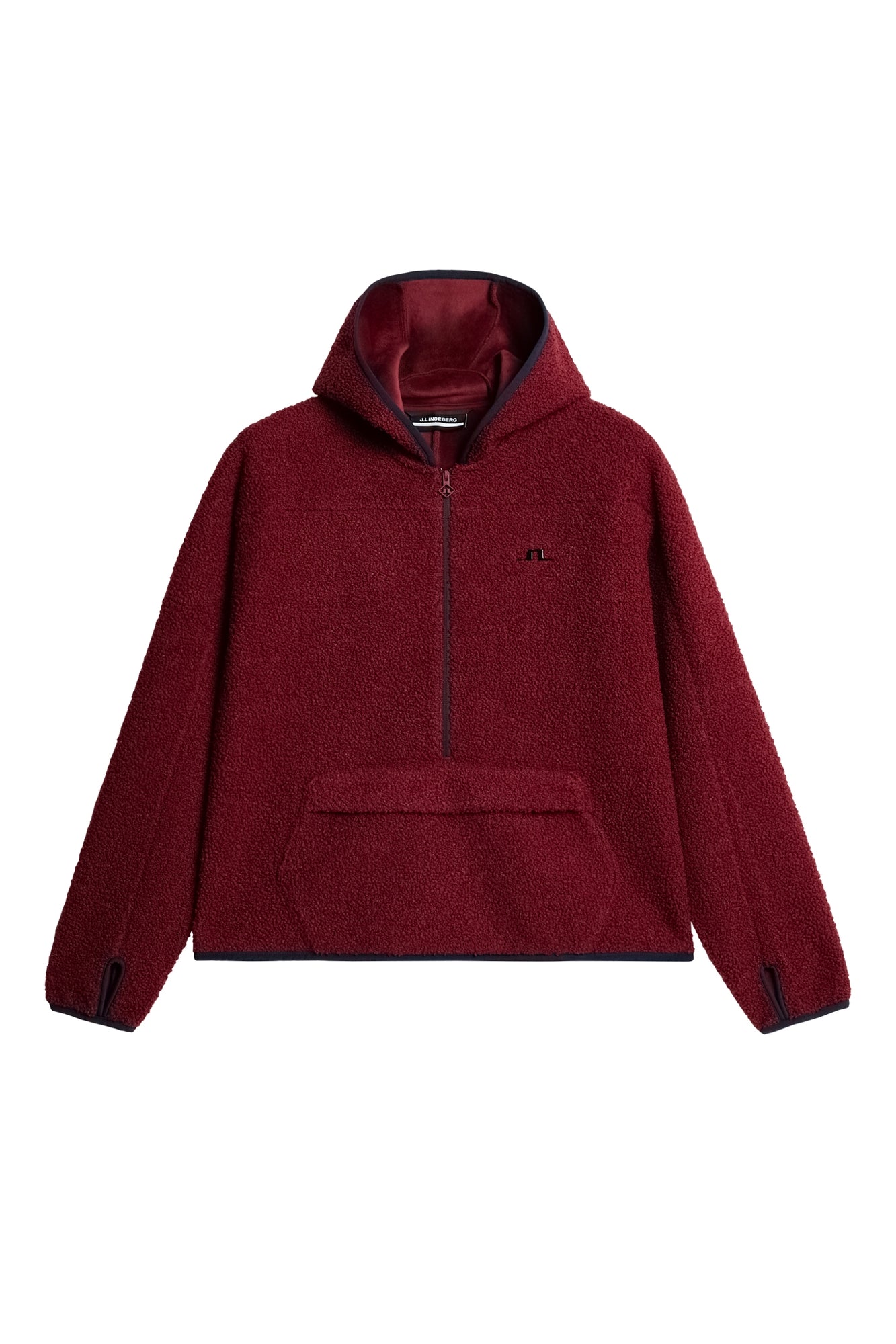 Women | Delise Pile Hoodie | Cabernet