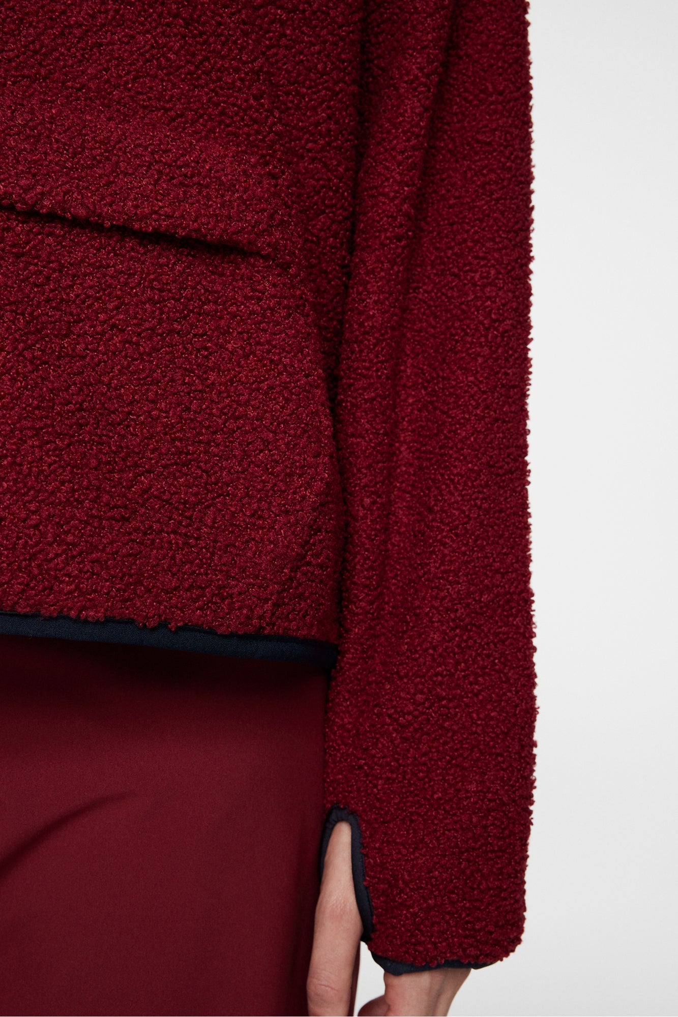 Women | Delise Pile Hoodie | Cabernet