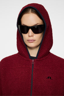 Women | Delise Pile Hoodie | Cabernet