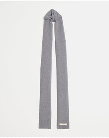 Emil Skinny Knit Scarf | Slate