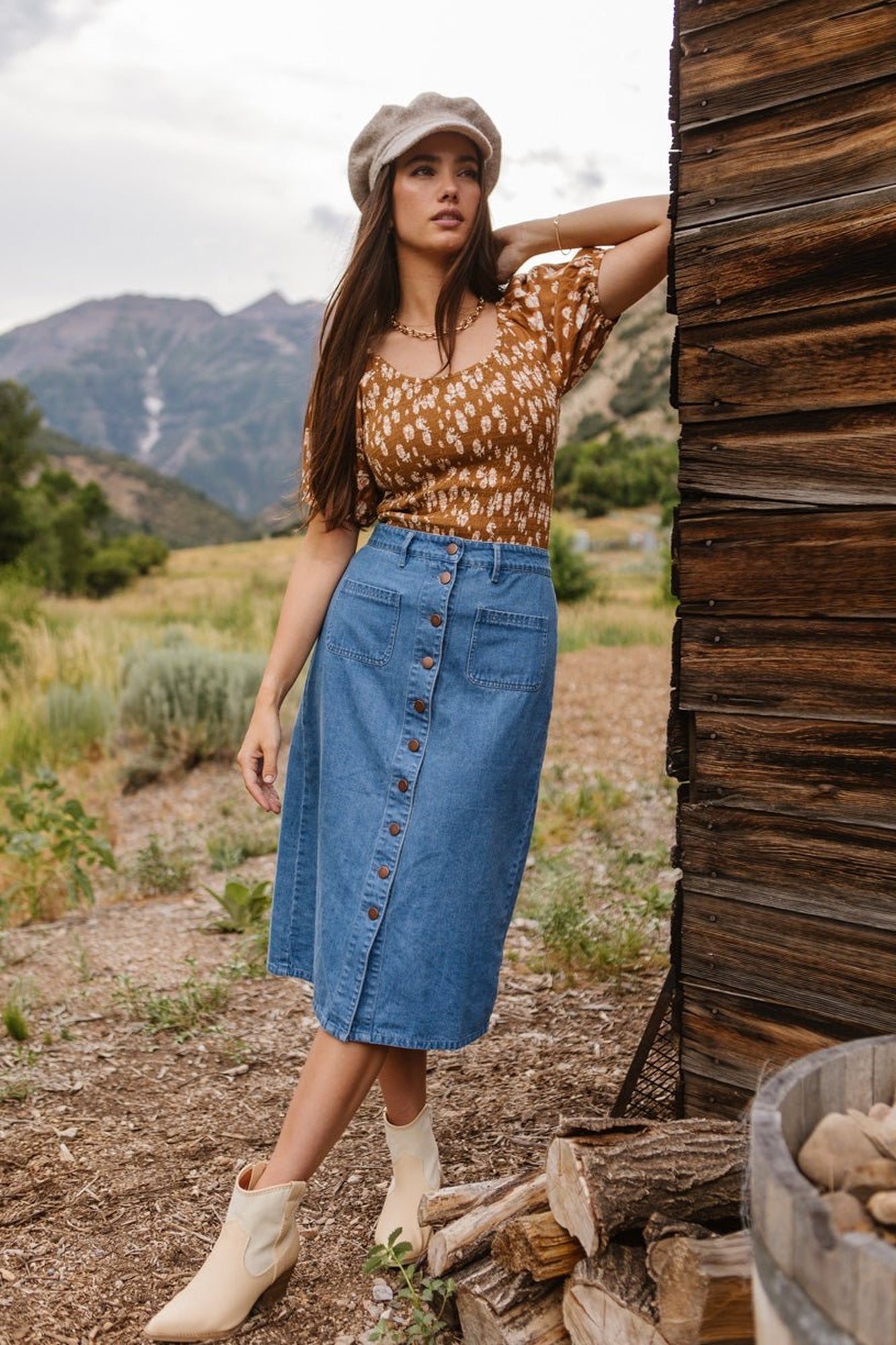 Women | Emma Denim Skirt | Blue