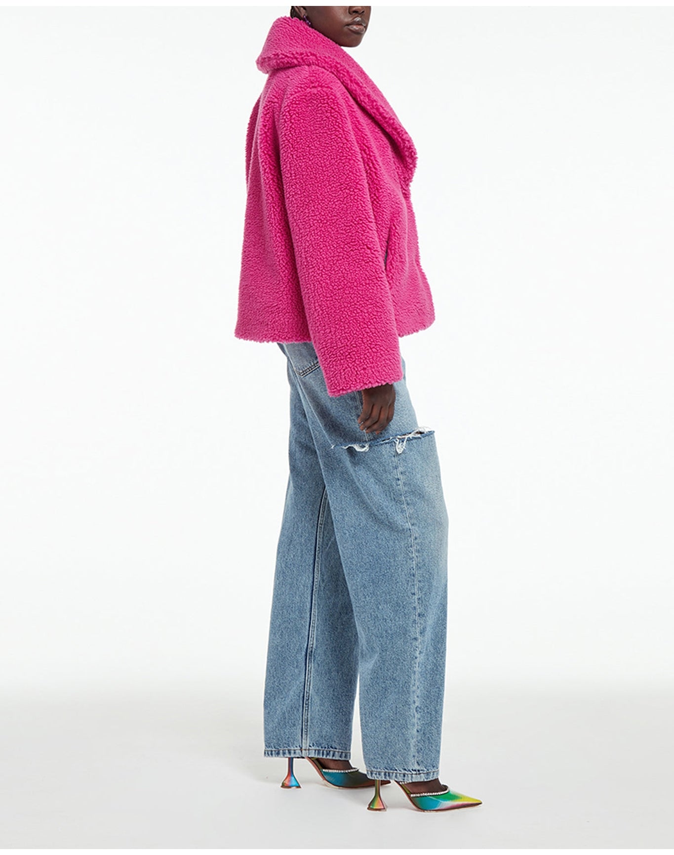 Fiona Plant Based Coat | Strawberry