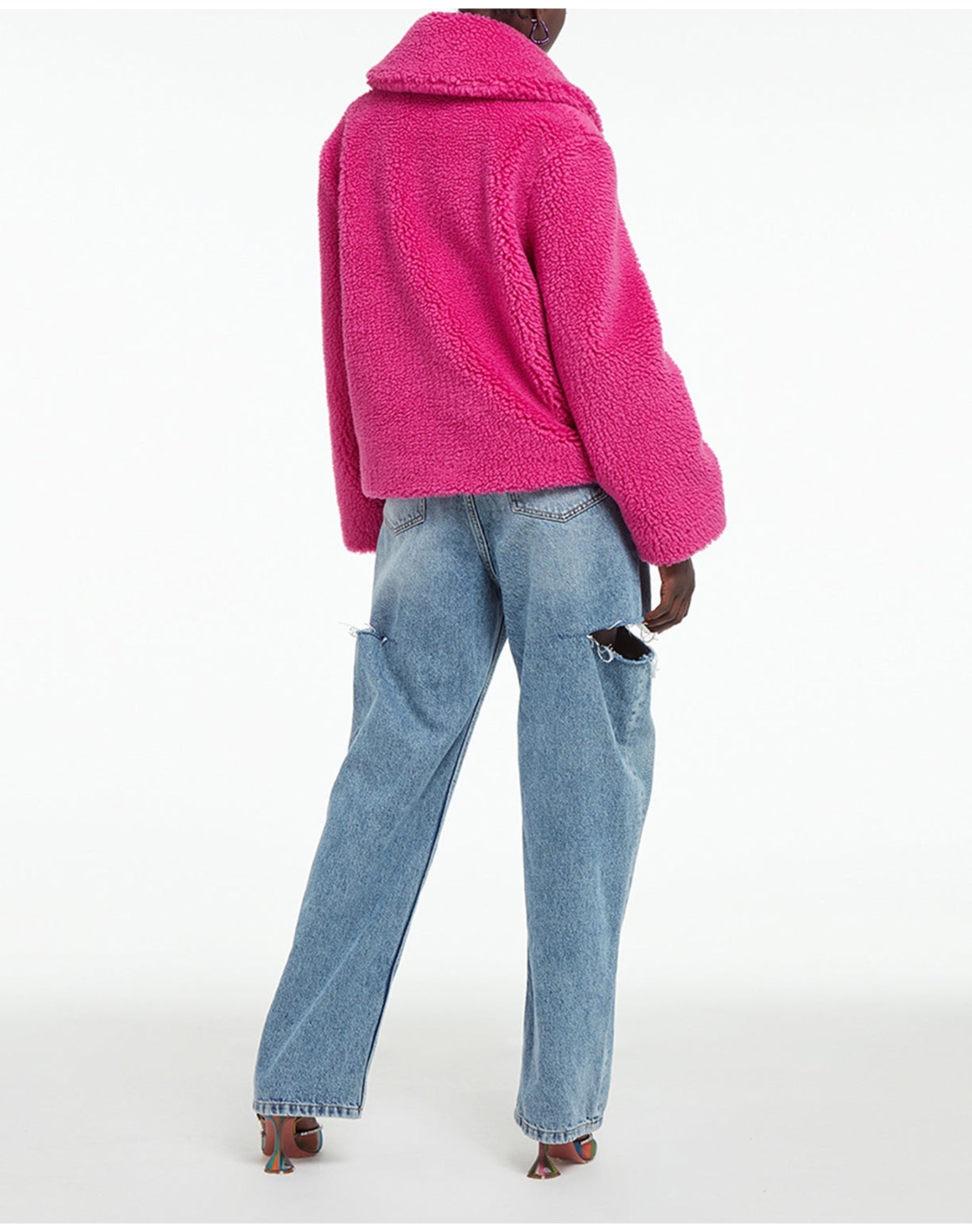 Fiona Plant Based Coat | Strawberry