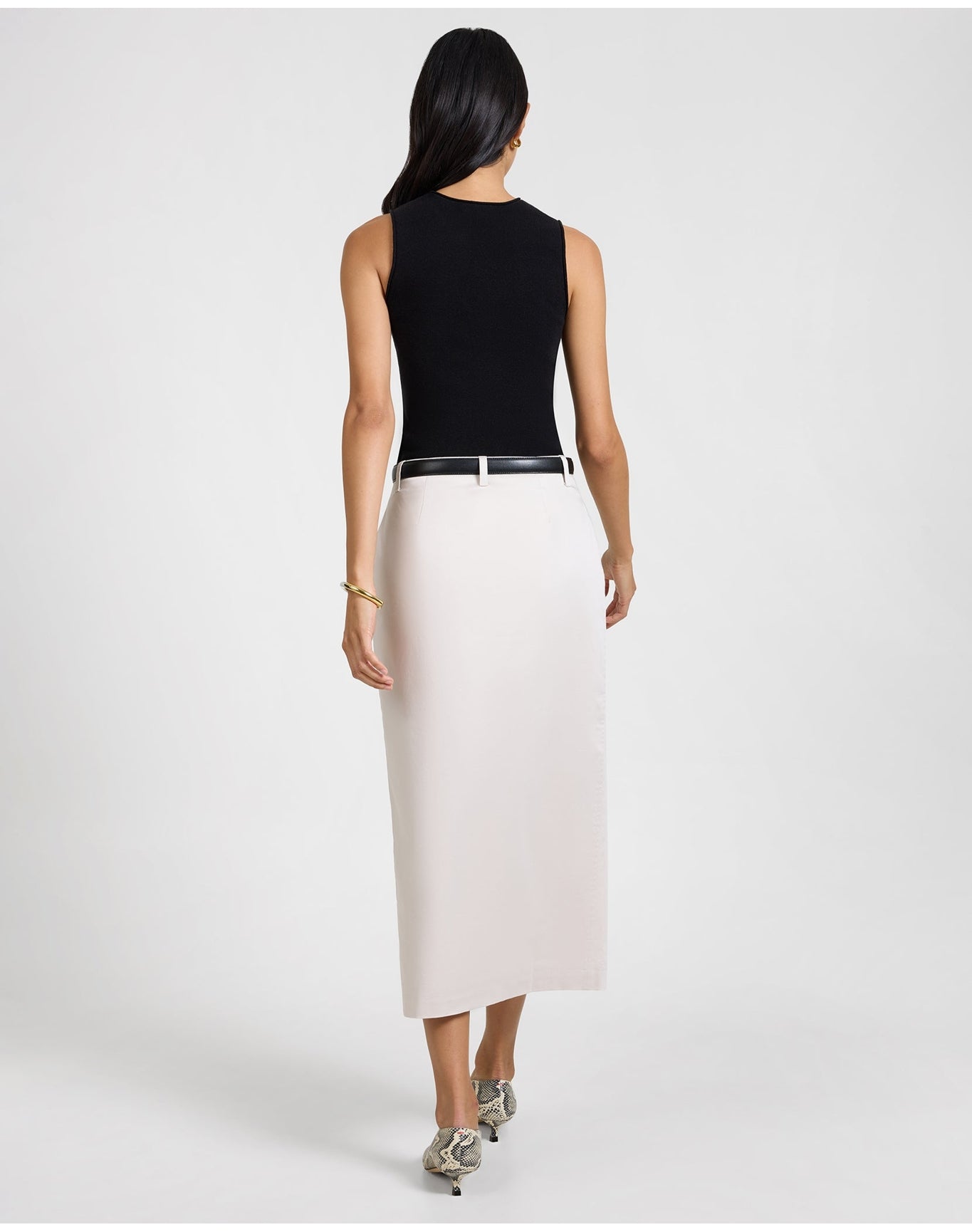 Women | Fitted Micro Rib Tank | Black