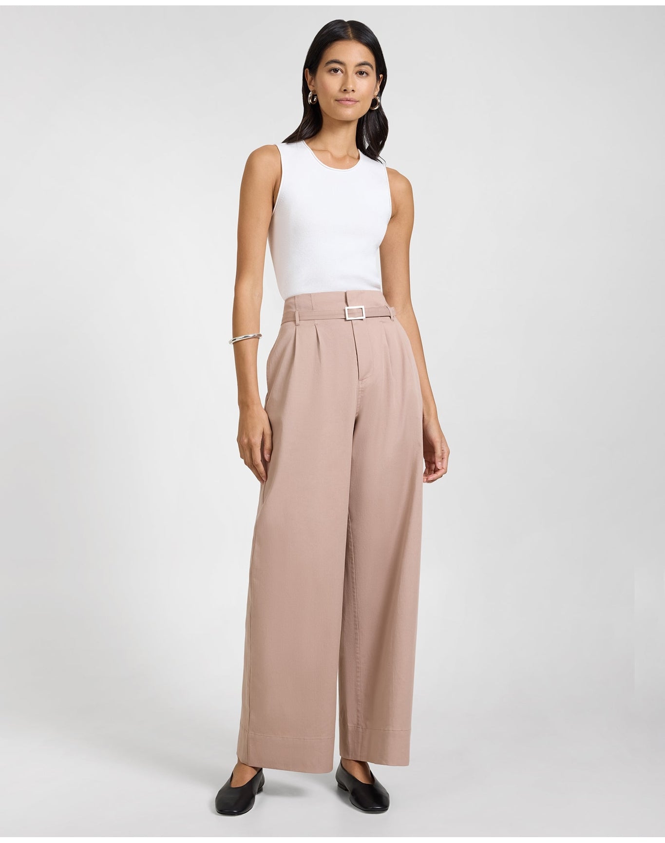 Women | Fitted Micro Rib Tank | White