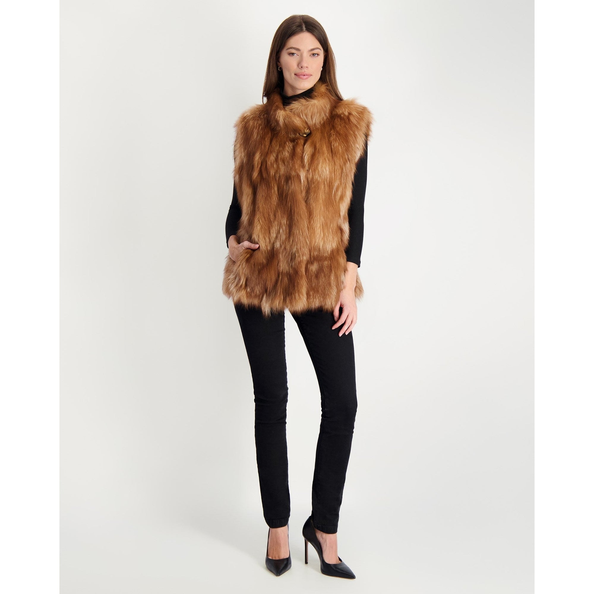 Women | Fox Vest | Crystal